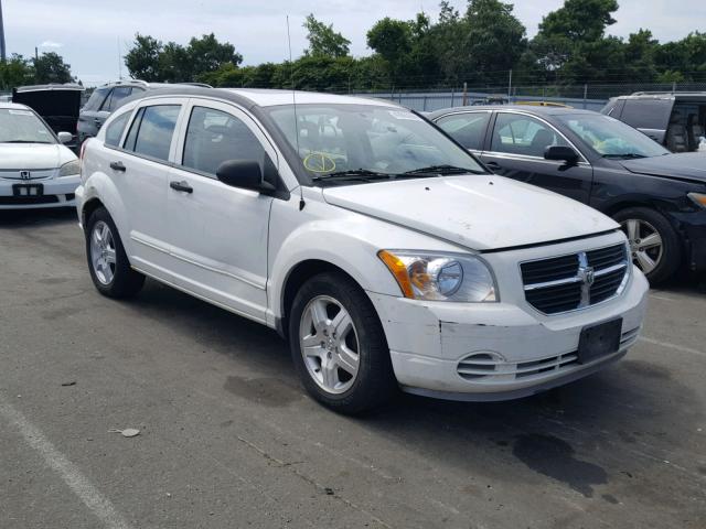 1B3HB48B78D795368 - 2008 DODGE CALIBER SX WHITE photo 1