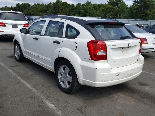 1B3HB48B78D795368 - 2008 DODGE CALIBER SX WHITE photo 3