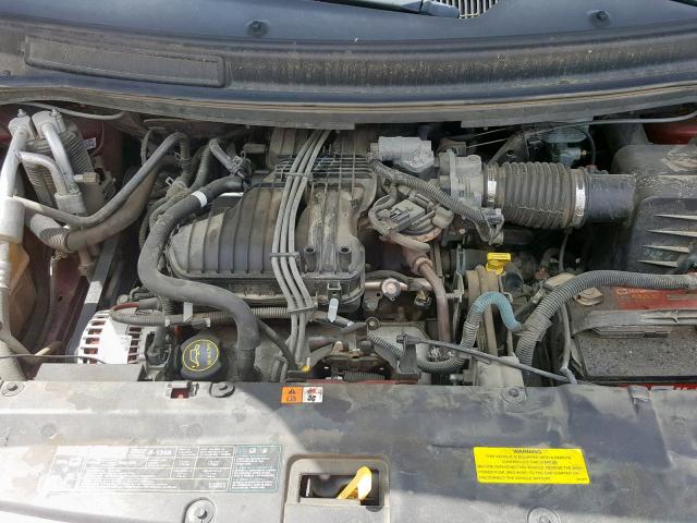 2FMDA58284BB24180 - 2004 FORD FREESTAR L RED photo 7