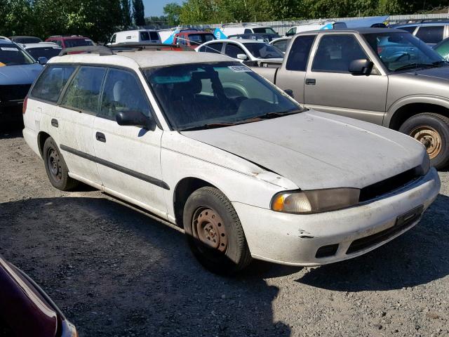 4S3BK4351V7318824 - 1997 SUBARU LEGACY L WHITE photo 1