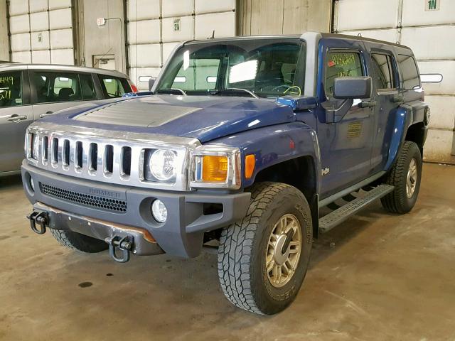 5GTDN136968133867 - 2006 HUMMER H3 BLUE photo 2