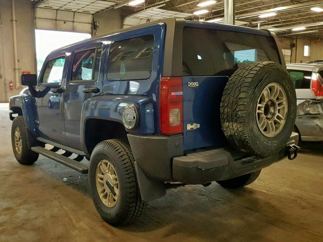 5GTDN136968133867 - 2006 HUMMER H3 BLUE photo 3