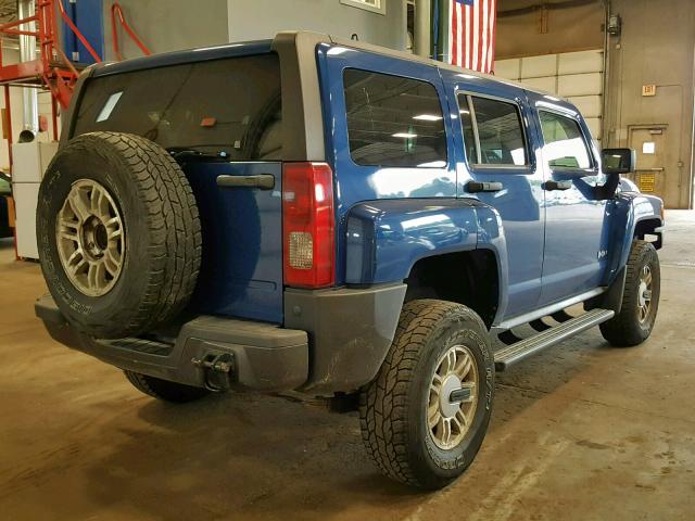 5GTDN136968133867 - 2006 HUMMER H3 BLUE photo 4