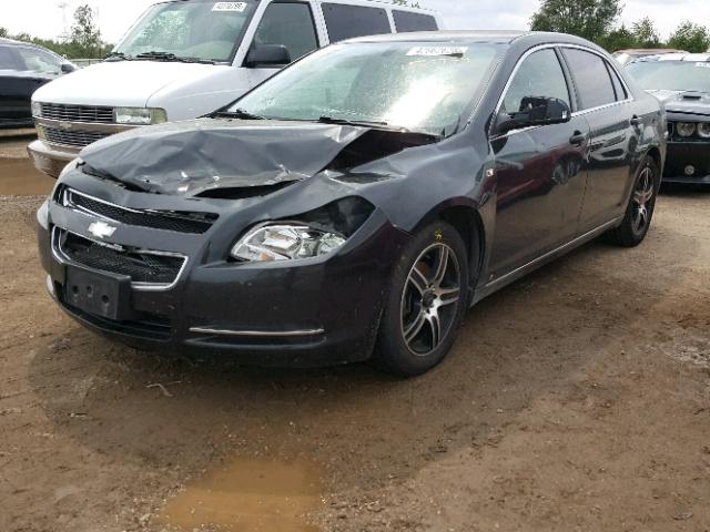 1G1ZH57B98F215236 - 2008 CHEVROLET MALIBU 1LT BLACK photo 2