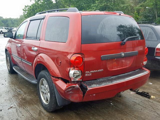 1D8HB48NX7F558418 - 2007 DODGE DURANGO SL RED photo 3