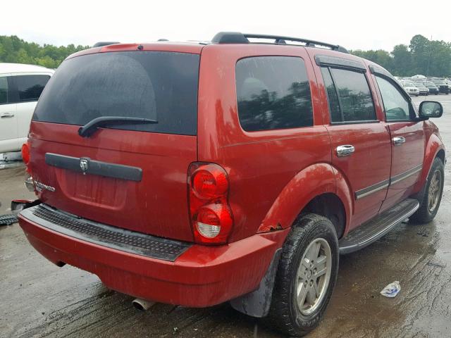 1D8HB48NX7F558418 - 2007 DODGE DURANGO SL RED photo 4