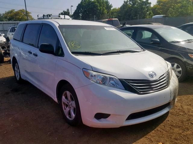 5TDZK3DC6FS659813 - 2015 TOYOTA SIENNA WHITE photo 1