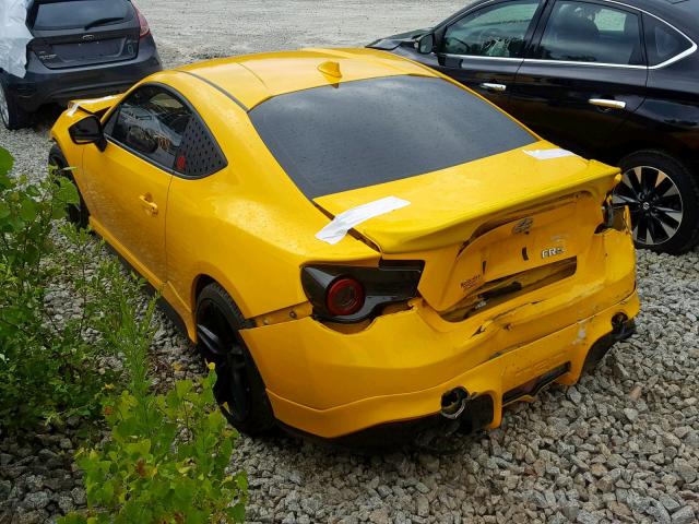 JF1ZNAA17F8705061 - 2015 TOYOTA SCION FR-S YELLOW photo 3