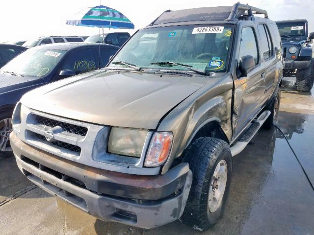 5N1ED28T41C589747 - 2001 NISSAN XTERRA XE GREEN photo 2