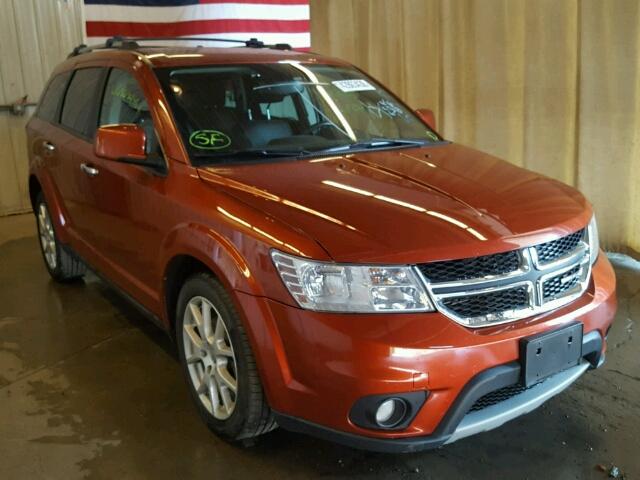 3C4PDDFG5DT702029 - 2013 DODGE JOURNEY R/ ORANGE photo 1