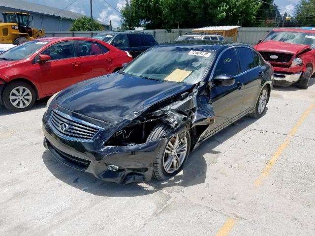 JN1CV6AP5DM303547 - 2013 INFINITI G37 BASE BLACK photo 2