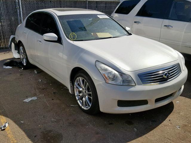 JNKCV61F49M364611 - 2009 INFINITI G37 WHITE photo 1