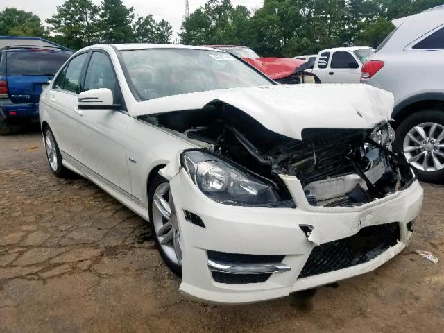 WDDGF4HBXCR212355 - 2012 MERCEDES-BENZ C 250 WHITE photo 1