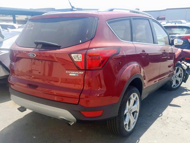 1FMCU9J97KUC32685 - 2019 FORD ESCAPE TIT BURGUNDY photo 4