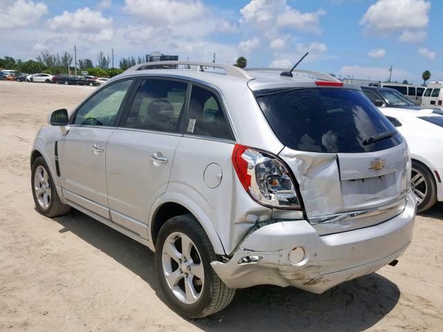 3GNAL4EK3DS621848 - 2013 CHEVROLET CAPTIVA LT SILVER photo 3