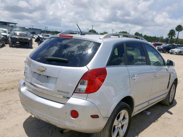 3GNAL4EK3DS621848 - 2013 CHEVROLET CAPTIVA LT SILVER photo 4