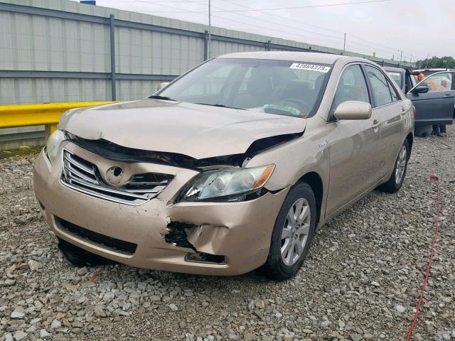 4T1BB46K79U067943 - 2009 TOYOTA CAMRY HYBR BEIGE photo 2