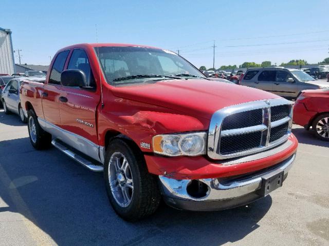 1D7HA18D34S728974 - 2004 DODGE RAM 1500 S RED photo 1