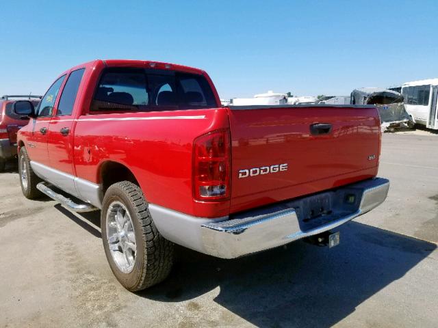 1D7HA18D34S728974 - 2004 DODGE RAM 1500 S RED photo 3