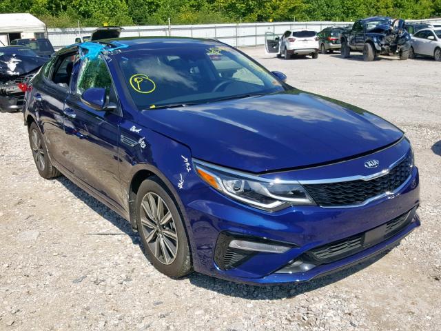 5XXGU4L11KG315051 - 2019 KIA OPTIMA EX BLUE photo 1