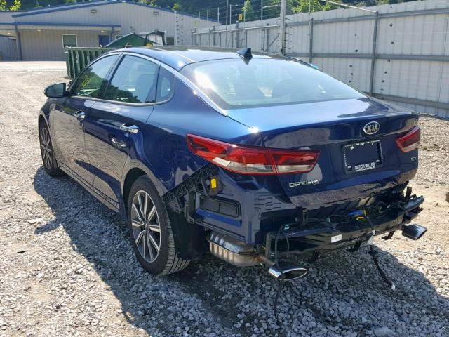 5XXGU4L11KG315051 - 2019 KIA OPTIMA EX BLUE photo 3