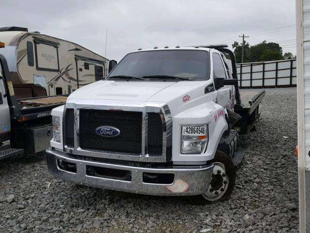 1FDNX6DC2GDA03456 - 2016 FORD F650 SUPER WHITE photo 2