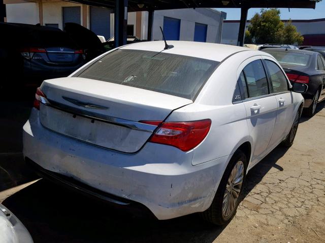 1C3CCBAB2DN685857 - 2013 CHRYSLER 200 LX WHITE photo 4