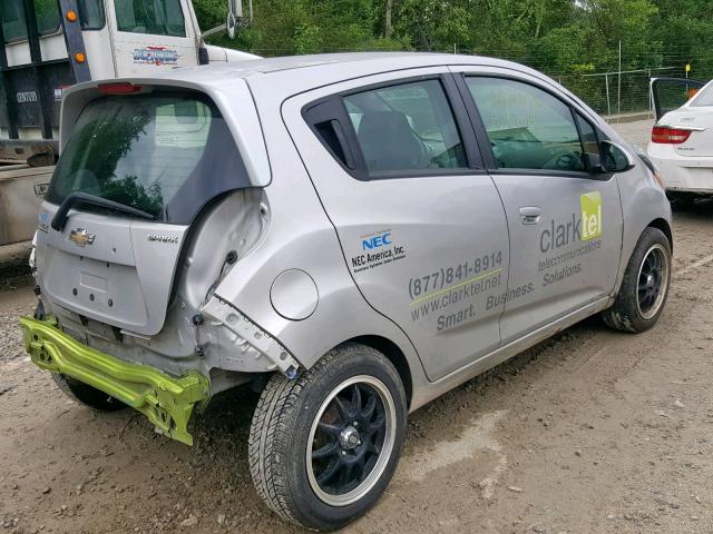 KL8CB6S94DC554516 - 2013 CHEVROLET SPARK LS SILVER photo 4