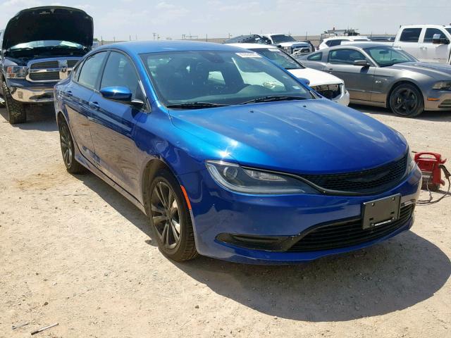 1C3CCCABXFN669446 - 2015 CHRYSLER 200 LIMITE BLUE photo 1