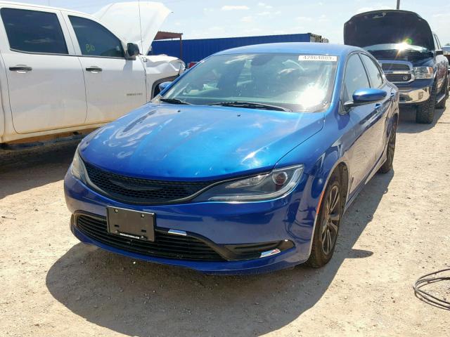 1C3CCCABXFN669446 - 2015 CHRYSLER 200 LIMITE BLUE photo 2