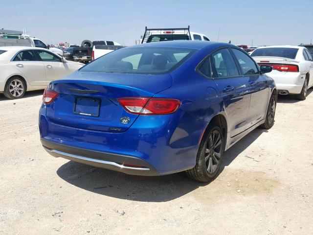 1C3CCCABXFN669446 - 2015 CHRYSLER 200 LIMITE BLUE photo 4