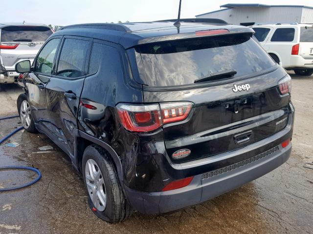 3C4NJCAB6HT597934 - 2017 JEEP COMPASS SP შავი ფოტო 3