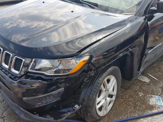 3C4NJCAB6HT597934 - 2017 JEEP COMPASS SP შავი ფოტო 9