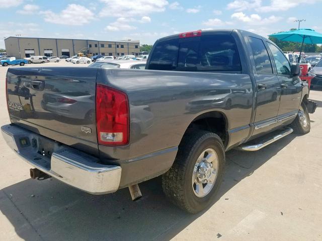 3D7KA28D34G176492 - 2004 DODGE RAM 2500 S GRAY photo 4