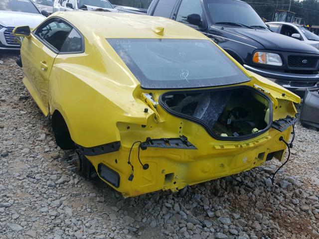 1G1FK1R61J0162697 - 2018 CHEVROLET CAMARO ZL1 黄色 照片 3