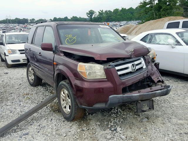 5FNYF28208B027666 - 2008 HONDA PILOT VP BURGUNDY photo 1