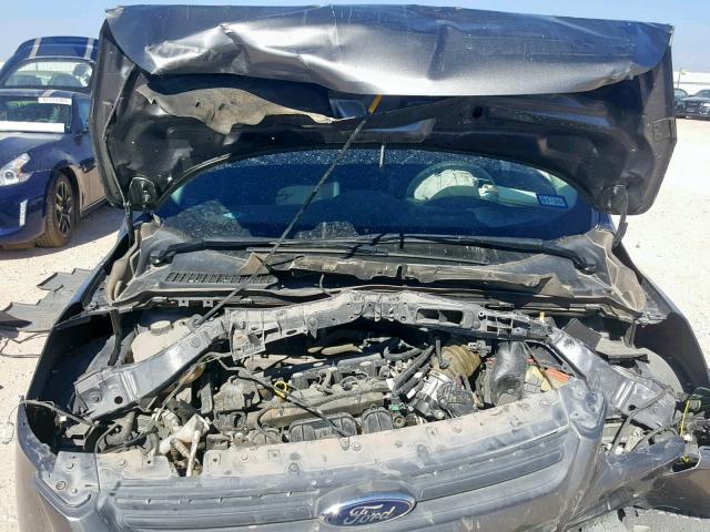 1FMCU0F71EUA13146 - 2014 FORD ESCAPE S GRAY photo 7