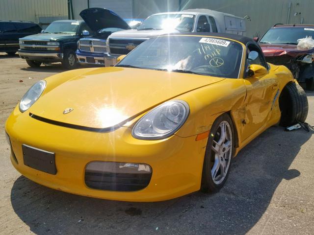 WP0CA29886U711428 - 2006 PORSCHE BOXSTER YELLOW photo 2