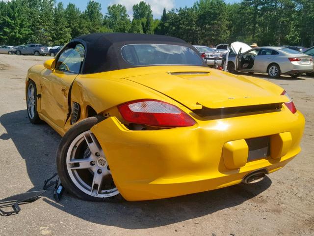 WP0CA29886U711428 - 2006 PORSCHE BOXSTER YELLOW photo 3