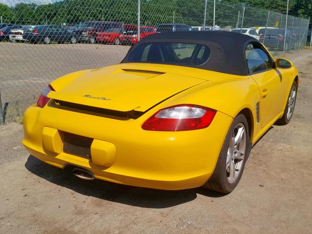 WP0CA29886U711428 - 2006 PORSCHE BOXSTER YELLOW photo 4