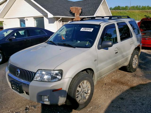 4M2CU97127KJ15826 - 2007 MERCURY MARINER PR CREAM photo 2