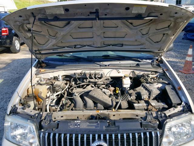 4M2CU97127KJ15826 - 2007 MERCURY MARINER PR CREAM photo 7