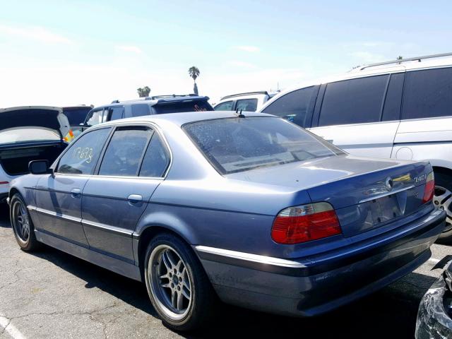 WBAGG83481DN86459 - 2001 BMW 740 I AUTO BLUE photo 3