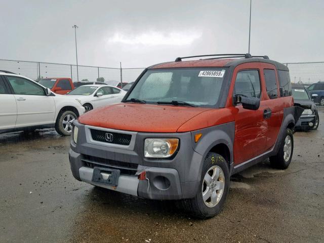 5J6YH28513L022660 - 2003 HONDA ELEMENT EX ORANGE photo 2