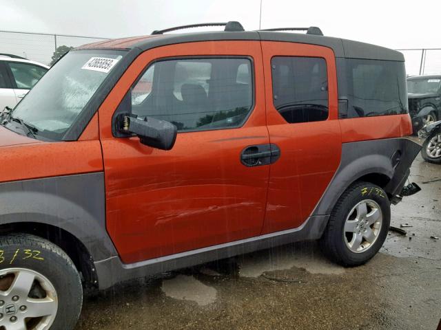 5J6YH28513L022660 - 2003 HONDA ELEMENT EX ORANGE photo 9