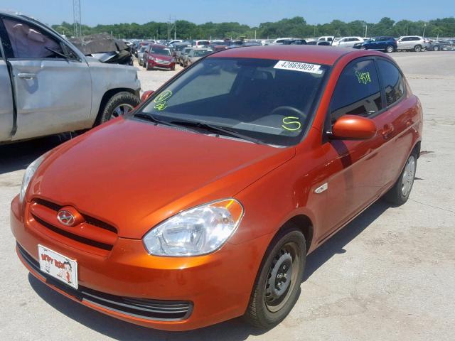 KMHCM3AC4AU181959 - 2010 HYUNDAI ACCENT BLU ORANGE photo 2