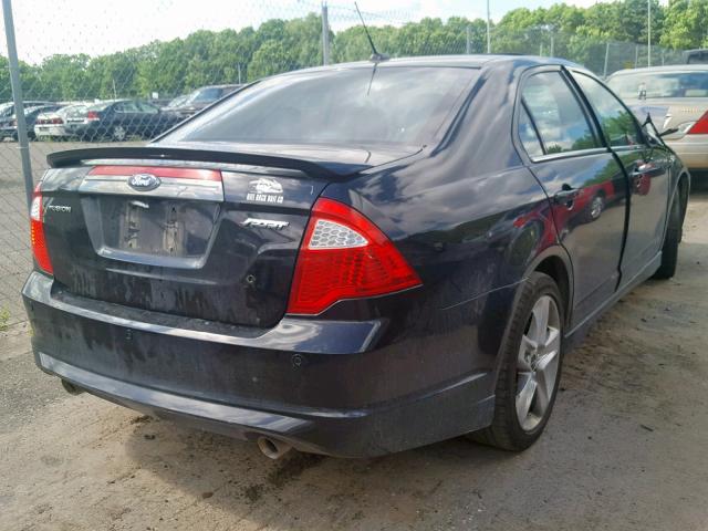 3FAHP0KC3CR310322 - 2012 FORD FUSION SPO BLACK photo 4