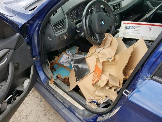 WBAVM5C55FVV93653 - 2015 BMW X1 XDRIVE3 BLUE photo 9