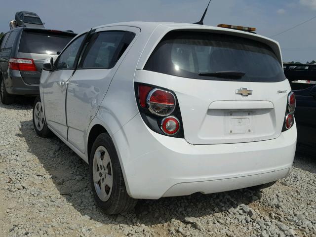 1G1JA6SH9E4128043 - 2014 CHEVROLET SONIC LS WHITE photo 3