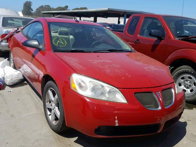 1G2ZH178864122189 - 2006 PONTIAC G6 GT RED photo 1